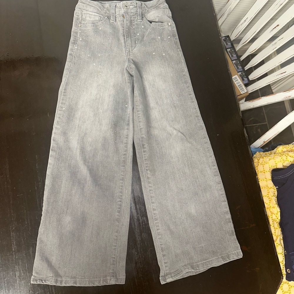 YMI Light Gray Flare Jeans